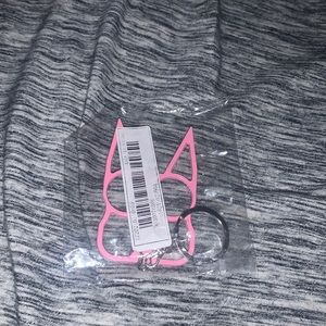 Self defense cat keychain